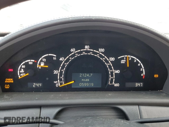 2002 Mercedes-Benz CL 500/600 с VIN WDBPJ78J32A026038, выставлен на аукционе Copart как лот 44579075 с пробегом 59 919 миль миль и Чистый • Clean title. История ставок и продаж доступна на DreamBid. Изображение 9.