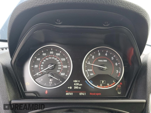 2017 BMW 2 Series M240i xDrive with VIN WBA2L3C3XHV667578, listed as a Copart auction lot 79116964 with 49,741 mi miles and Salvage Title. Bid and sale history available at carsss.com. Image 9.