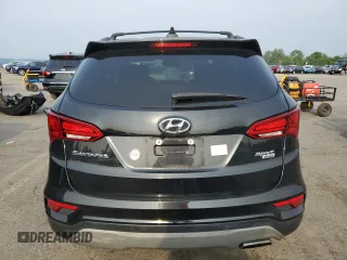 2018 Hyundai Santa Fe 2.4L with VIN 5NMZUDLB6JH099571, listed as a Copart auction lot 60960385 with 147,004 mi miles and Salvage title. Bid and sale history available at DreamBid. Image 6.