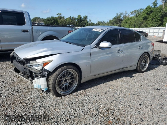 2015 Infiniti Q50 Premium with VIN JN1BV7AP7FM356447, listed as a Copart auction lot 58823045 with 137,642 mi miles and Salvage title. Bid and sale history available at DreamBid. Image 1.