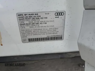 2018 Audi Q3 Premium Plus with VIN WA1JCCFS9JR020132, listed as a Copart auction lot 66694002 with 35,703 mi miles. Bid and sale history available at carsss.com. Image 10.