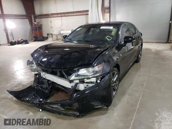 2015 Lexus GS 350 with VIN JTHCE1BL0FA002473, listed as a Copart auction lot 57155382 with 100,017 mi miles. Bid and sale history available at carsss.com. Image 2.