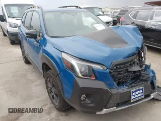 2024 Subaru Forester Wilderness with VIN JF2SKAJC4RH516833, listed as a IAAI auction lot 42115006 with 23,676 mi miles and . Bid and sale history available at DreamBid. Image 1.