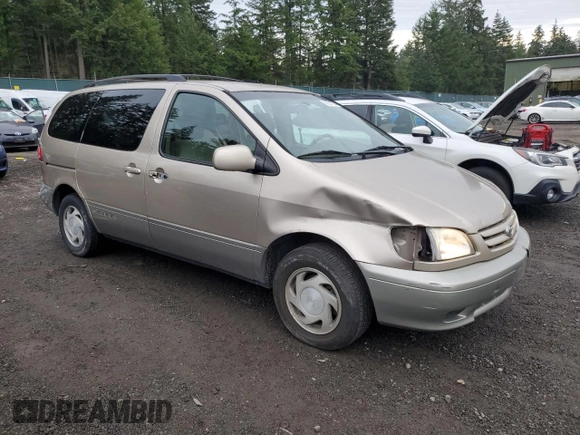 2002 Toyota Sienna LE with VIN 4T3ZF13C92U474786, listed as a Copart auction lot 83051724 with 195,429 mi miles and Salvage Title. Bid and sale history available at carsss.com. Image 4.