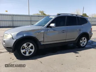 2007 BMW X3 3.0si with VIN WBXPC93497WF24723, listed as a Copart auction lot 52611965 with 147,779 mi miles and Salvage Title. Bid and sale history available at DreamBid. Image 1.
