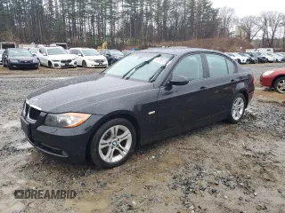 2008 BMW 3 Series 328xi with VIN WBAVC93548K043519, listed as a Copart auction lot 47001755 with 81,185 mi miles and Clean Title. Bid and sale history available at carsss.com. Image 1.