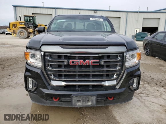 2021 GMC Canyon 4WD AT4 w/Leather with VIN 1GTG6FEN1M1236158, listed as a Copart auction lot 47553775 with 109,010 mi miles and Salvage Title. Bid and sale history available at carsss.com. Image 5.