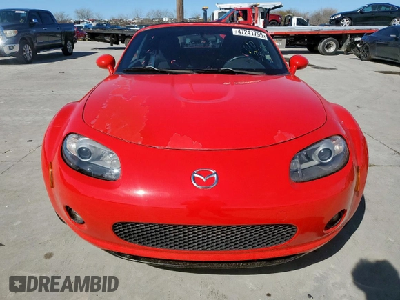 2006 Mazda MX-5 Miata Grand Touring with VIN JM1NC25F860107442, listed as a Copart auction lot 47241795 with 144,661 mi miles and Salvage title. Bid and sale history available at DreamBid. Image 5.