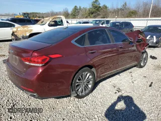 2016 Hyundai Genesis 3.8L with VIN KMHGN4JEXGU140315, listed as a Copart auction lot 47215835 with 117,486 mi miles and Salvage Title. Bid and sale history available at carsss.com. Image 3.