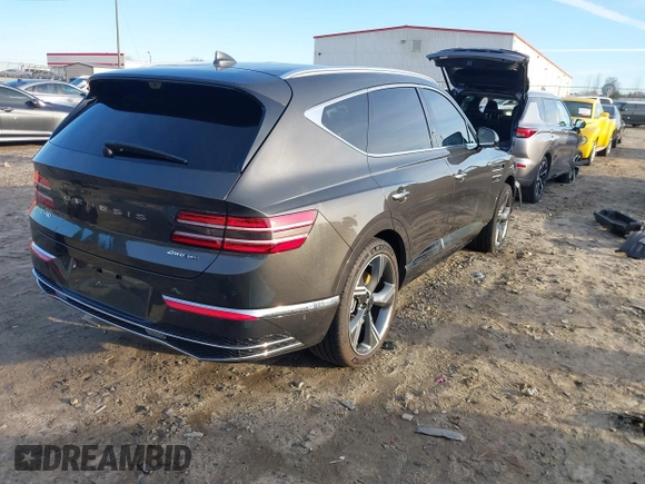 2025 Genesis GV80 Prestige with VIN KMUHEESC8SU222772, listed as a IAAI auction lot 41220766 with 3,528 mi miles and . Bid and sale history available at DreamBid. Image 4.