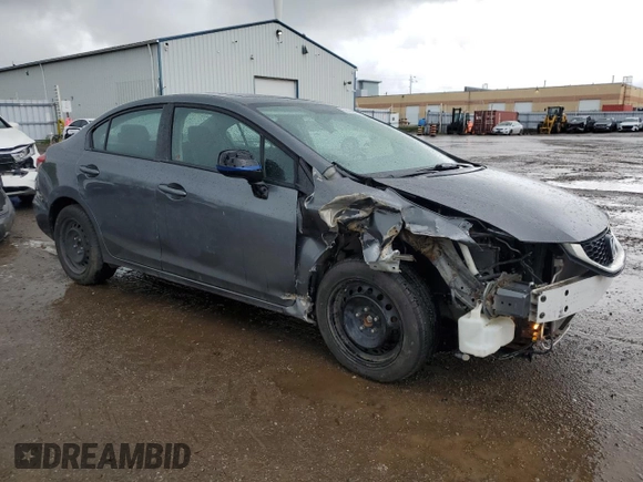 2013 Honda Civic LX z VIN 2HGFB2F53DH101197, wystawiony jako Copart lot #57496665 z przebiegiem 167 450 mil mil oraz Szkoda całkowita • Salvage title. Historia ofert i sprzedaży dostępna na DreamBid. Obrazek 4.