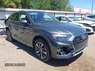 2023 Audi Q5 S line Premium Plus with VIN WA1EAAFY3P2123399, listed as a IAAI auction lot 41975457 with 41,208 mi miles. Bid and sale history available at carsss.com. Image 1.