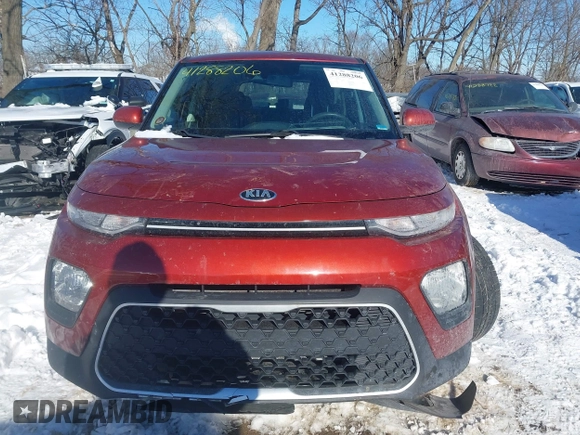2020 Kia Soul LX with VIN KNDJ23AU6L7097430, listed as a IAAI auction lot 41288206 with 74,398 mi miles. Bid and sale history available at carsss.com. Image 12.