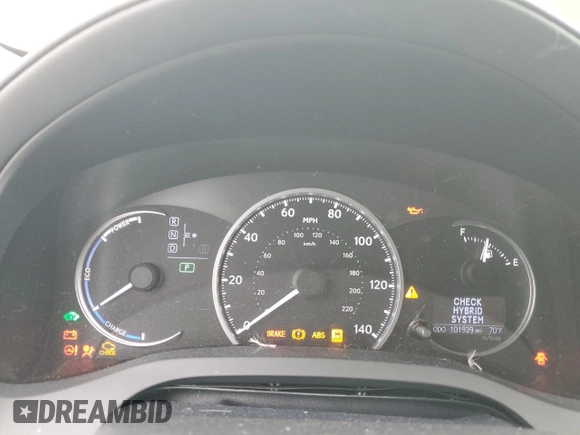 2012 Lexus CT 200h with VIN JTHKD5BH3C2054672, listed as a Copart auction lot 62001325 with 101,939 mi miles and Salvage title. Bid and sale history available at DreamBid. Image 9.