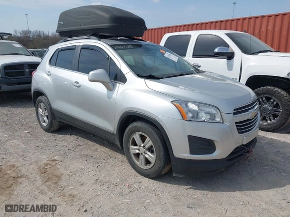 2016 Chevrolet Trax LT with VIN 3GNCJLSB1GL246585, listed as a IAAI auction lot 41737403 with 142,125 mi miles. Bid and sale history available at carsss.com. Image 1.