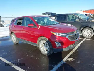 2019 Chevrolet Equinox LT z VIN 2GNAXKEV2K6172080, wystawiony jako IAAI lot #41568785 z przebiegiem 70 930 mil mil oraz . Historia ofert i sprzedaży dostępna na DreamBid. Obrazek 1.