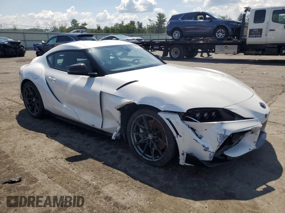 2023 Toyota Supra 3.0 with VIN WZ1DB0G09PW060627, listed as a Copart auction lot 65894025 with 26,657 mi miles and Salvage title. Bid and sale history available at DreamBid. Image 4.
