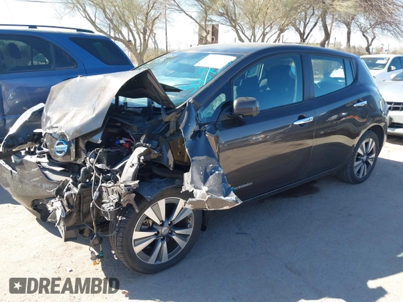 2016 Nissan LEAF SV with VIN 1N4BZ0CP5GC300798, listed as a IAAI auction lot 41837410 with 54,717 mi miles. Bid and sale history available at carsss.com. Image 6.