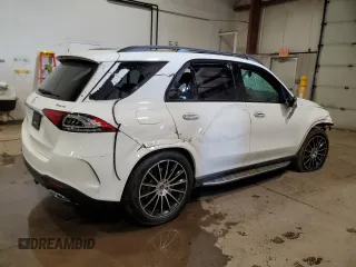 2023 Mercedes-Benz GLE 450 with VIN 4JGFB5KB2PA851216, listed as a Copart auction lot 44528735 with 34,926 mi miles and Salvage title. Bid and sale history available at DreamBid. Image 3.
