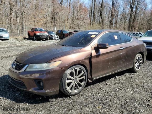 2013 Honda Accord Cpe EX-L with VIN 1HGCT2B8XDA010734, listed as a Copart auction lot 50004405 with NaN miles and Salvage Title. Bid and sale history available at carsss.com. Image 1.