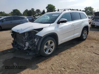 2016 Toyota Highlander Limited with VIN 5TDDCRFH1GS015446, listed as a Copart auction lot 60325195 with 273,836 mi miles and Salvage title. Bid and sale history available at DreamBid. Image 1.