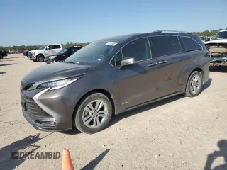 2021 Toyota Sienna Limited with VIN 5TDZRKEC2MS064202, listed as a Copart auction lot 50266955 with 79,248 mi miles and Clean Title. Bid and sale history available at carsss.com. Image 1.