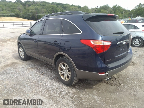 2011 Hyundai Veracruz GLS with VIN KM8NU4CCXBU146324, listed as a IAAI auction lot 33193268 with 133,942 mi miles and . Bid and sale history available at DreamBid. Image 3.