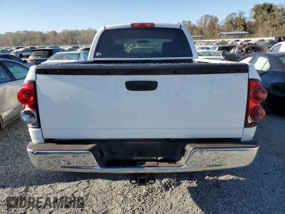 2007 Dodge 1500 ST with VIN 1D7HU18P77J517398, listed as a Copart auction lot 75881114 with 195,380 mi miles and Salvage Title. Bid and sale history available at DreamBid. Image 6.