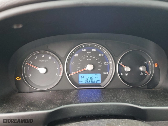 2012 Hyundai Santa Fe SE with VIN 5XYZHDAG7CG130696, listed as a Copart auction lot 80062094 with 156,628 mi miles and Salvage Title. Bid and sale history available at carsss.com. Image 9.