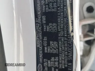 2022 Hyundai Tucson SEL with VIN 5NMJCCAE4NH029922, listed as a Copart auction lot 50301685 with 92,345 mi miles and Salvage Title. Bid and sale history available at carsss.com. Image 15.