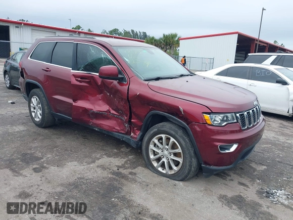2022 Jeep Grand Cherokee Laredo X with VIN 1C4RJEAG0NC128094, listed as a IAAI auction lot 41402308 with 34,190 mi miles and . Bid and sale history available at DreamBid. Image 1.