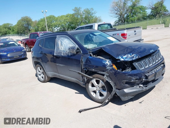 2018 Jeep Compass Latitude с VIN 3C4NJDBB1JT321011, выставлен на аукционе IAAI как лот 42282212 с пробегом 58 402 миль миль и . История ставок и продаж доступна на DreamBid. Изображение 12.