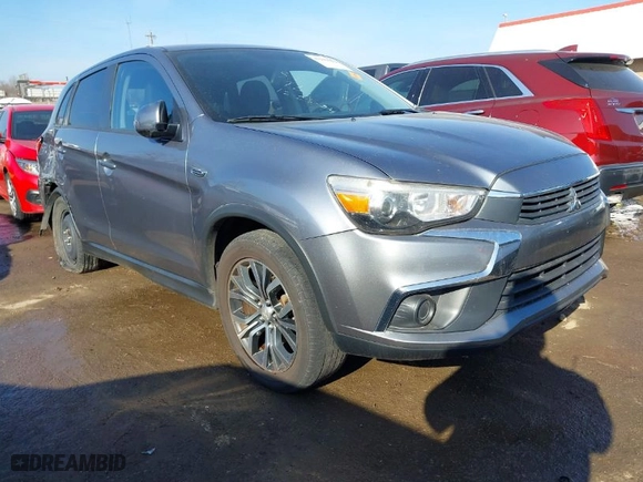 2017 Mitsubishi Outlander Sport ES 2.0 with VIN JA4AP3AU2HZ035661, listed as a IAAI auction lot 41219322 with 206,745 mi miles. Bid and sale history available at carsss.com. Image 1.