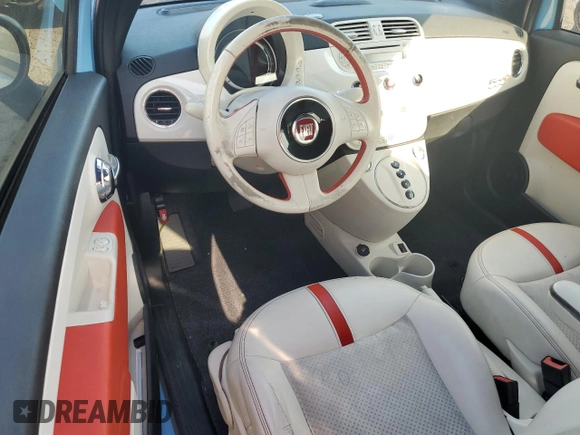 2015 FIAT 500e with VIN 3C3CFFGE7FT507347, listed as a Copart auction lot 83441424 with 70,988 mi miles and Clean Title. Bid and sale history available at carsss.com. Image 8.