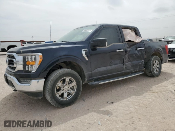 2023 Ford F-150 XL with VIN 1FTFW1E83PFB53217, listed as a Copart auction lot 50497895 with 43,095 mi miles and Salvage Title. Bid and sale history available at carsss.com. Image 1.