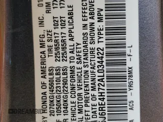 2010 Honda CR-V EX-L z VIN 5J6RE4H72AL034422, wystawiony jako Copart lot #60441365 z przebiegiem 141 711 mil mil oraz Szkoda całkowita • Salvage title. Historia ofert i sprzedaży dostępna na DreamBid. Obrazek 14.
