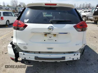 2017 Nissan Rogue SV with VIN KNMAT2MTXHP606629, listed as a Copart auction lot 50527055 with 121,666 mi miles and Salvage Title. Bid and sale history available at carsss.com. Image 6.