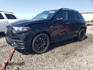 2021 Mercedes-Benz GLE 53 AMG with VIN 4JGFB6BB7MA573253, listed as a Copart auction lot 52195945 with 32,301 mi miles and Salvage title. Bid and sale history available at DreamBid. Image 1.