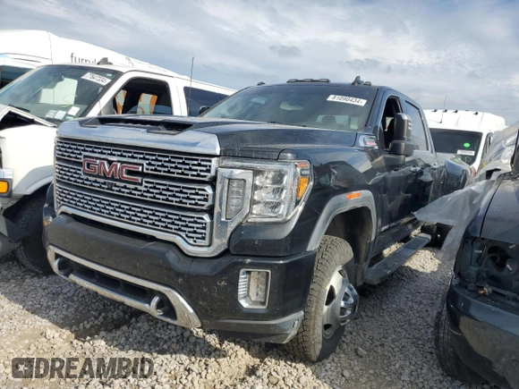 2020 GMC Sierra 3500HD Denali z VIN 1GT49WEY6LF219913, wystawiony jako Copart lot #81090434 z przebiegiem 87 356 mil mil oraz Czysty tytuł • Clean title. Historia ofert i sprzedaży dostępna na DreamBid. Obrazek 1.