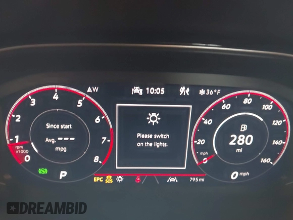 2025 Volkswagen Jetta GLI Autobahn with VIN 3VW2T7BUXSM033304, listed as a IAAI auction lot 41540900 with 795 mi miles and . Bid and sale history available at DreamBid. Image 7.