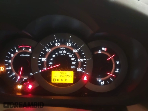 2010 Toyota RAV4 with VIN JTMBF4DV0A5032441, listed as a IAAI auction lot 41954964 with 190,959 mi miles. Bid and sale history available at carsss.com. Image 7.