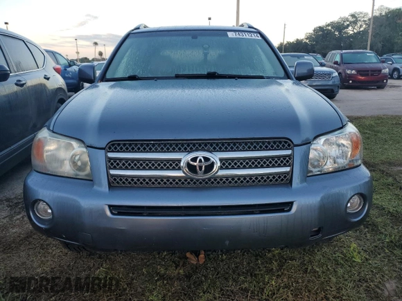 2006 Toyota Highlander Hybrid with VIN JTEEW21A560007876, listed as a Copart auction lot 74311214 with 225,306 mi miles and Salvage Title. Bid and sale history available at carsss.com. Image 5.