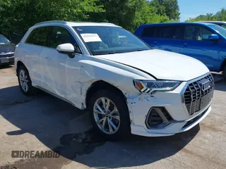 2023 Audi Q3 S line Premium with VIN WA1DECF34P1096834, listed as a IAAI auction lot 42644123 with 62,360 mi miles and . Bid and sale history available at DreamBid. Image 1.