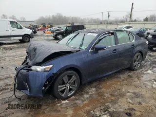 2016 Lexus GS 350 with VIN JTHCZ1BL0GA000809, listed as a Copart auction lot 44698075 with 92,743 mi miles and Salvage Title. Bid and sale history available at carsss.com. Image 1.