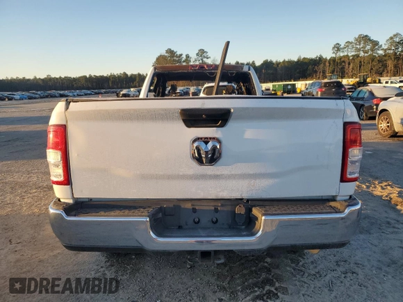 2021 Ram 2500 Tradesman with VIN 3C6UR4HJ3MG651918, listed as a Copart auction lot 46206985 with 0 mi miles and Salvage Title. Bid and sale history available at carsss.com. Image 6.