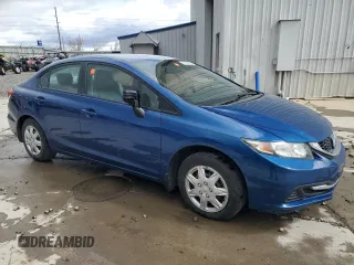 2015 Honda Civic Sedan LX with VIN 19XFB2F54FE246102, listed as a Copart auction lot 50583465 with 107,235 mi miles and Salvage Title. Bid and sale history available at carsss.com. Image 4.