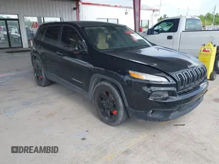 2015 Jeep Cherokee Sport with VIN 1C4PJLAB2FW539397, listed as a IAAI auction lot 42156576 with 120,409 mi miles. Bid and sale history available at carsss.com. Image 1.