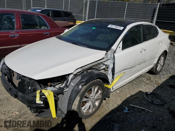 2012 Kia Optima EX with VIN 5XXGN4A78CG089984, listed as a Copart auction lot 46118675 with 122,598 mi miles and Salvage Title. Bid and sale history available at DreamBid. Image 1.