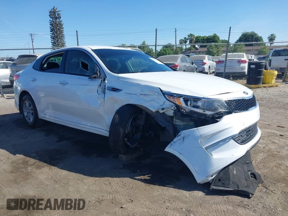 2016 Kia Optima LX with VIN KNAGT4L31G5075416, listed as a IAAI auction lot 42281622 with 125,971 mi miles and . Bid and sale history available at DreamBid. Image 13.