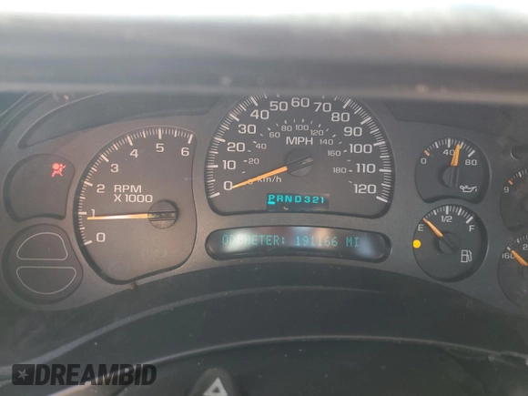 2005 Chevrolet Silverado 1500 Work Truck z VIN 1GCEC14X45Z338059, wystawiony jako Copart lot #53183515 z przebiegiem 191 166 mil mil oraz Czysty tytuł • Clean title. Historia ofert i sprzedaży dostępna na DreamBid. Obrazek 9.